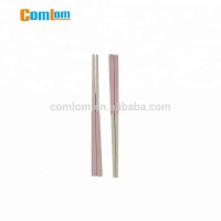 CL1Y-CP006 Comlom Biodegradable Folding Wheat Straw Chopsticks Portable Flatware Traveling Camping Picnic Cutlery