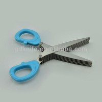 Multi functional household multi blade kitchen herb scissors